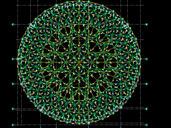 武安明光正元广场圆形网架