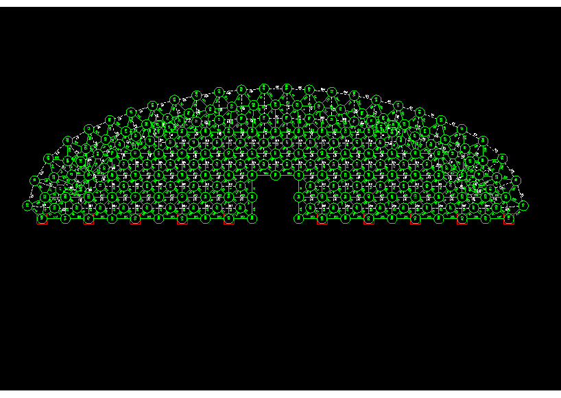 武安锡林浩特91跨，1000米长干煤棚网架设计